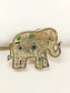 Anokhi Green Elephant Brooch