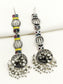 Srimati Multi Colour Oxidized Jhumki