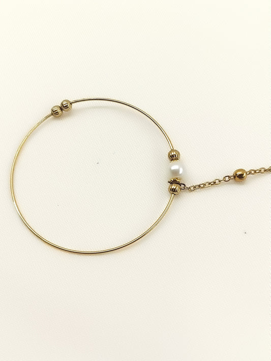 Miyanshi White Pearl Antique Nath