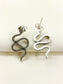 Manish Silver Snake Men's Earring