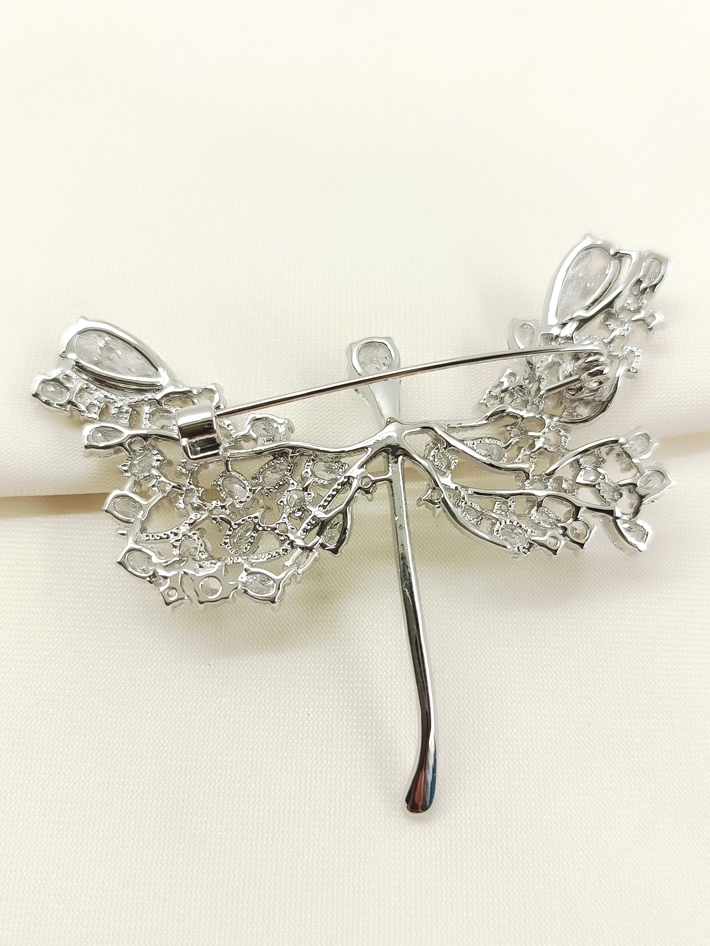 Mishel Silver Butterfly Brooch