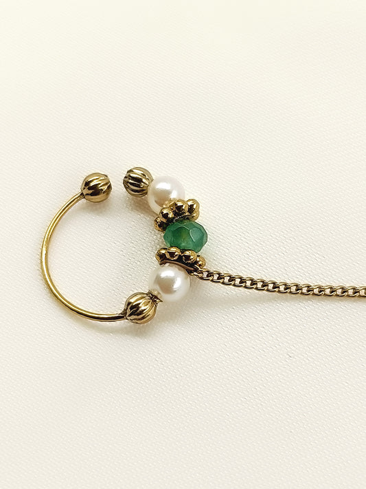 Reema Mint Green Antique Nath