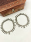 Risha Delicate Oxidized Silver Anklet