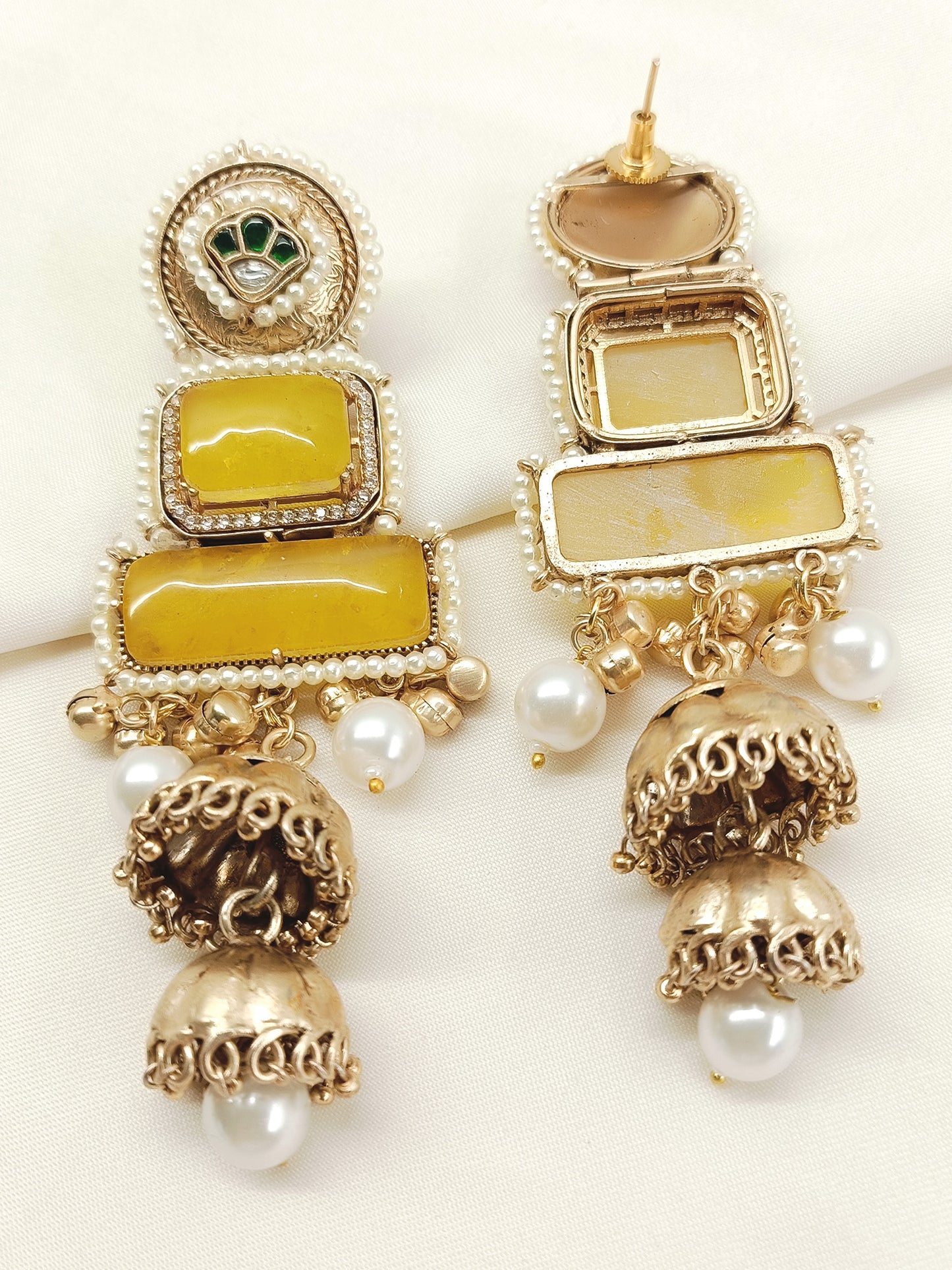 Mandakini Yellow Boutique Earrings