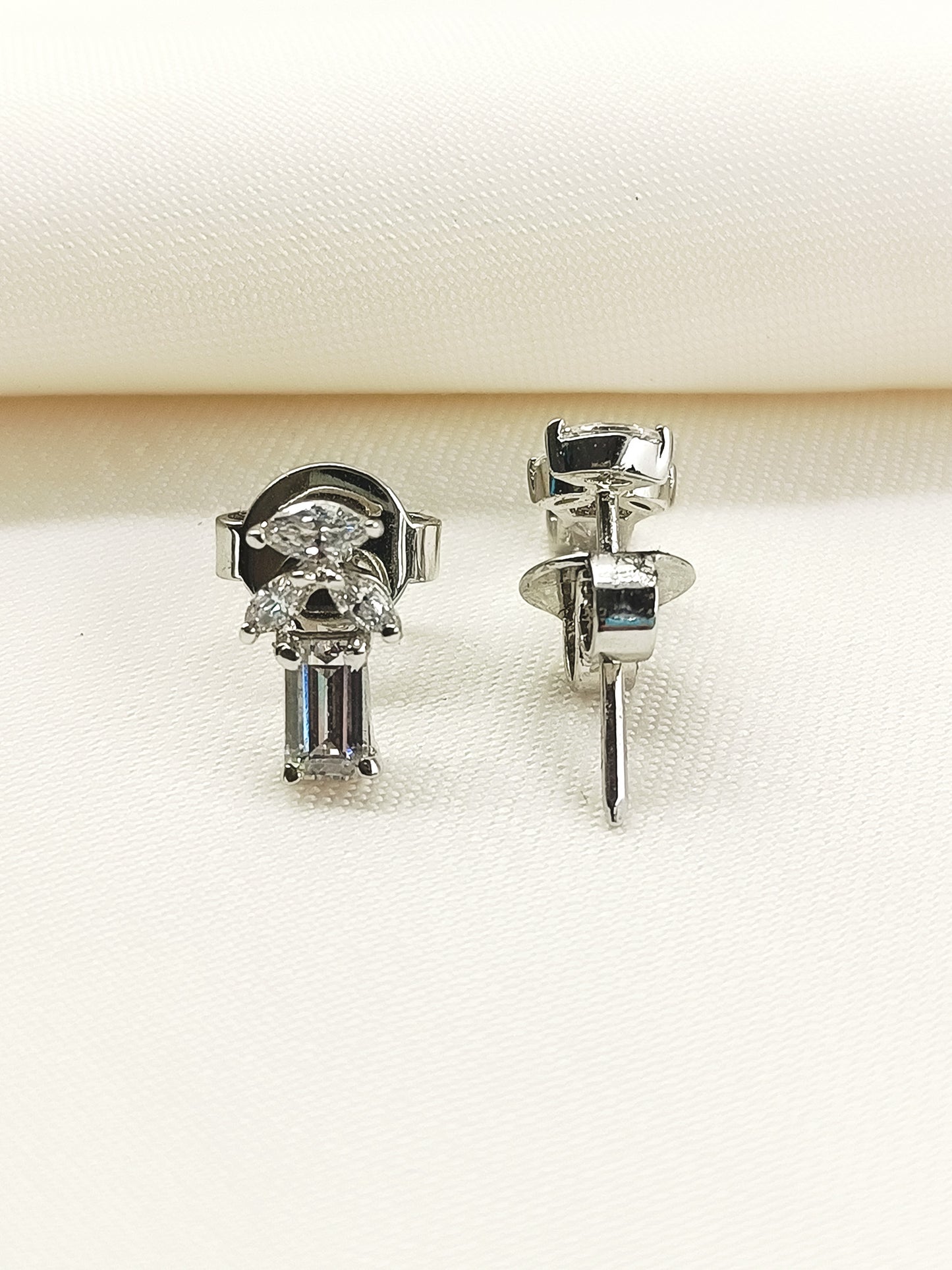 Naksha 92.5 Silver Swarovski Stone Tops