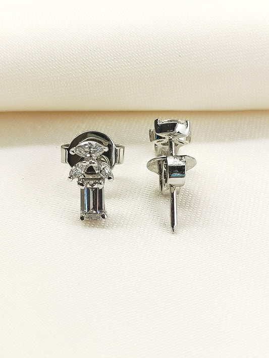 Naksha 92.5 Silver Swarovski Stone Tops