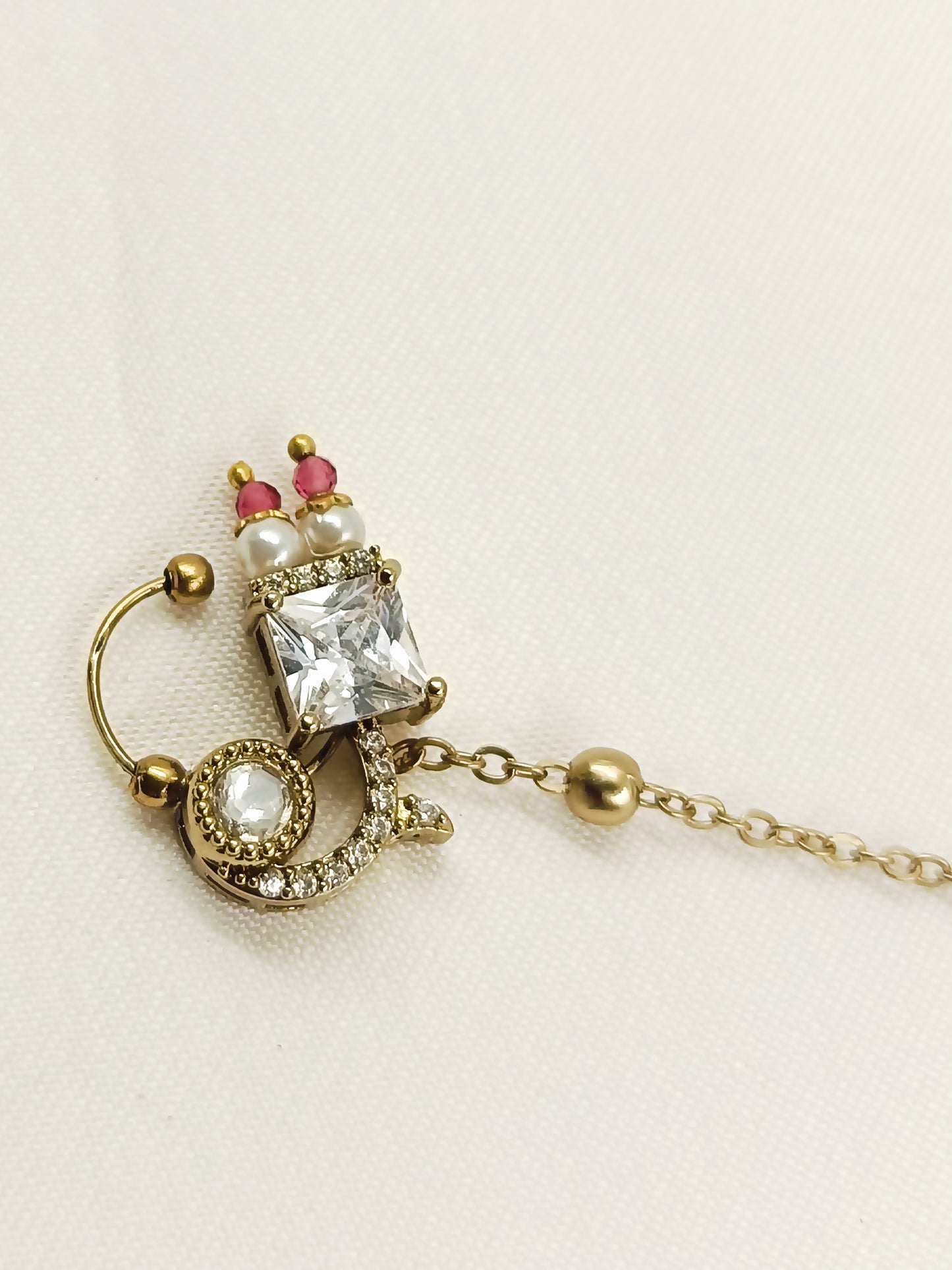 Elaya Polki Chand Nath with Chain