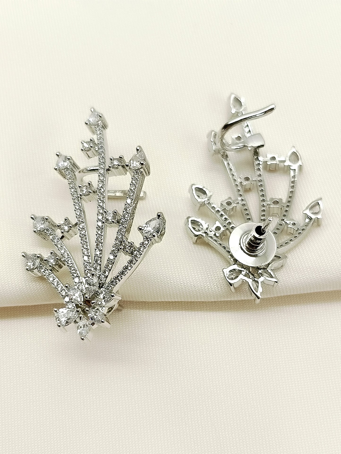 Sabrina White American Diamond Earring