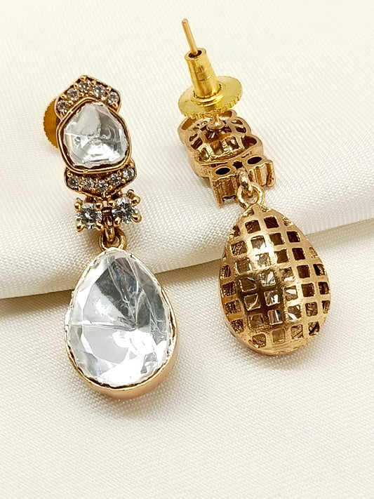 Subhashree White Kundan Earring