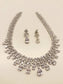 Firaki White American Diamond Necklace Set