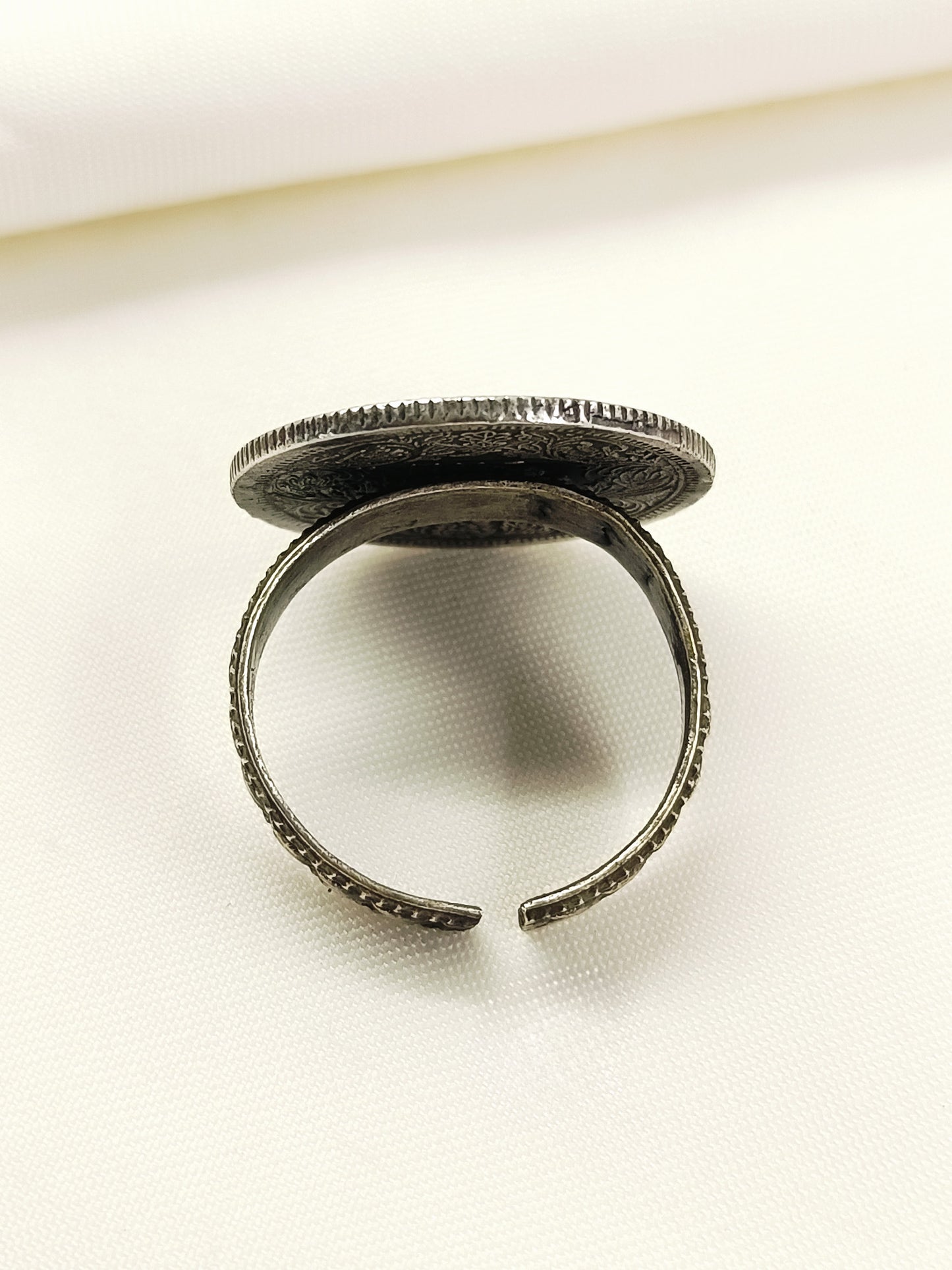 Deepak Plain Victoria Empress Coin Men's Ring