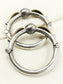Yajide White Oxidized Bangles