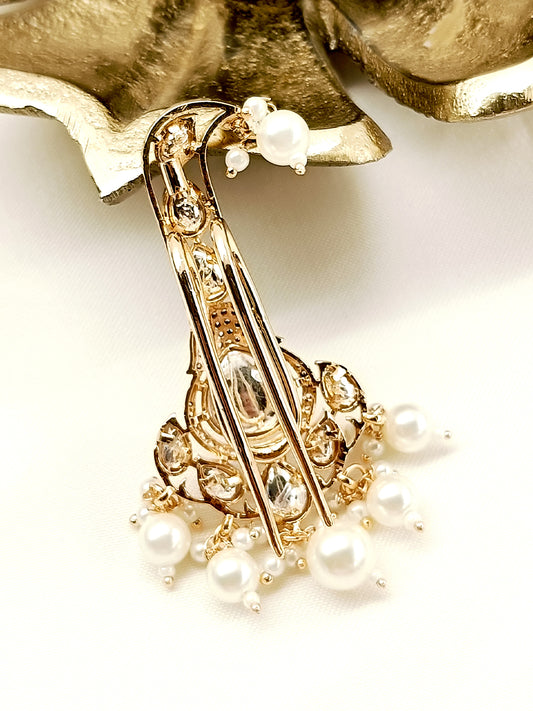 Rudraksh White Kundan Dulha Kalgi