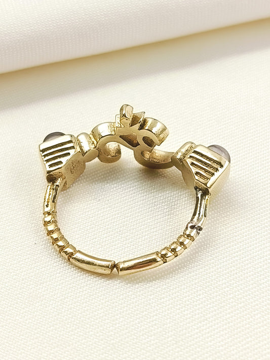 Kasav Brown Men's Finger Ring
