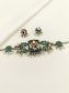 Ahalya Green Oxidized Choker Set
