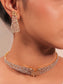 Raissa White American Diamond Choker Set