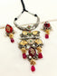 Prishti R&G Dual Tone Oxidized Hasli Styled Necklae Set