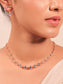 Kiona Gold American Diamond Necklace Set