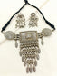 Beverly Plain Oxidized Peacock Choker Set