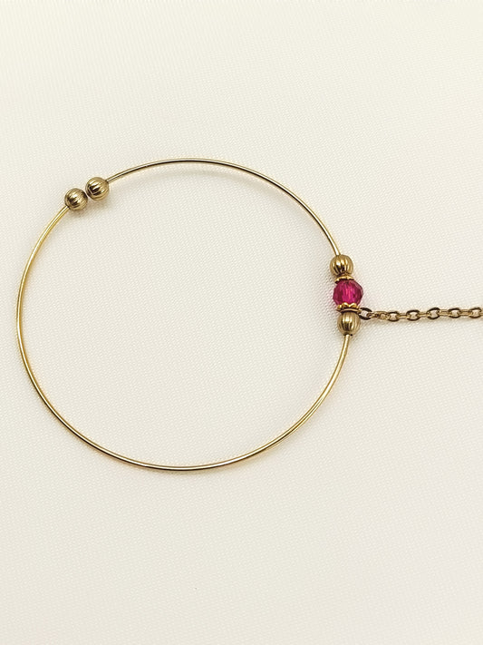 Ipshita Pink Antique Nath