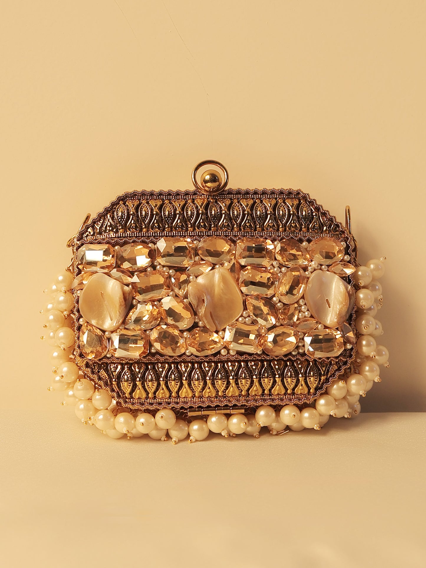 Khwaab Golden Evening Clutch