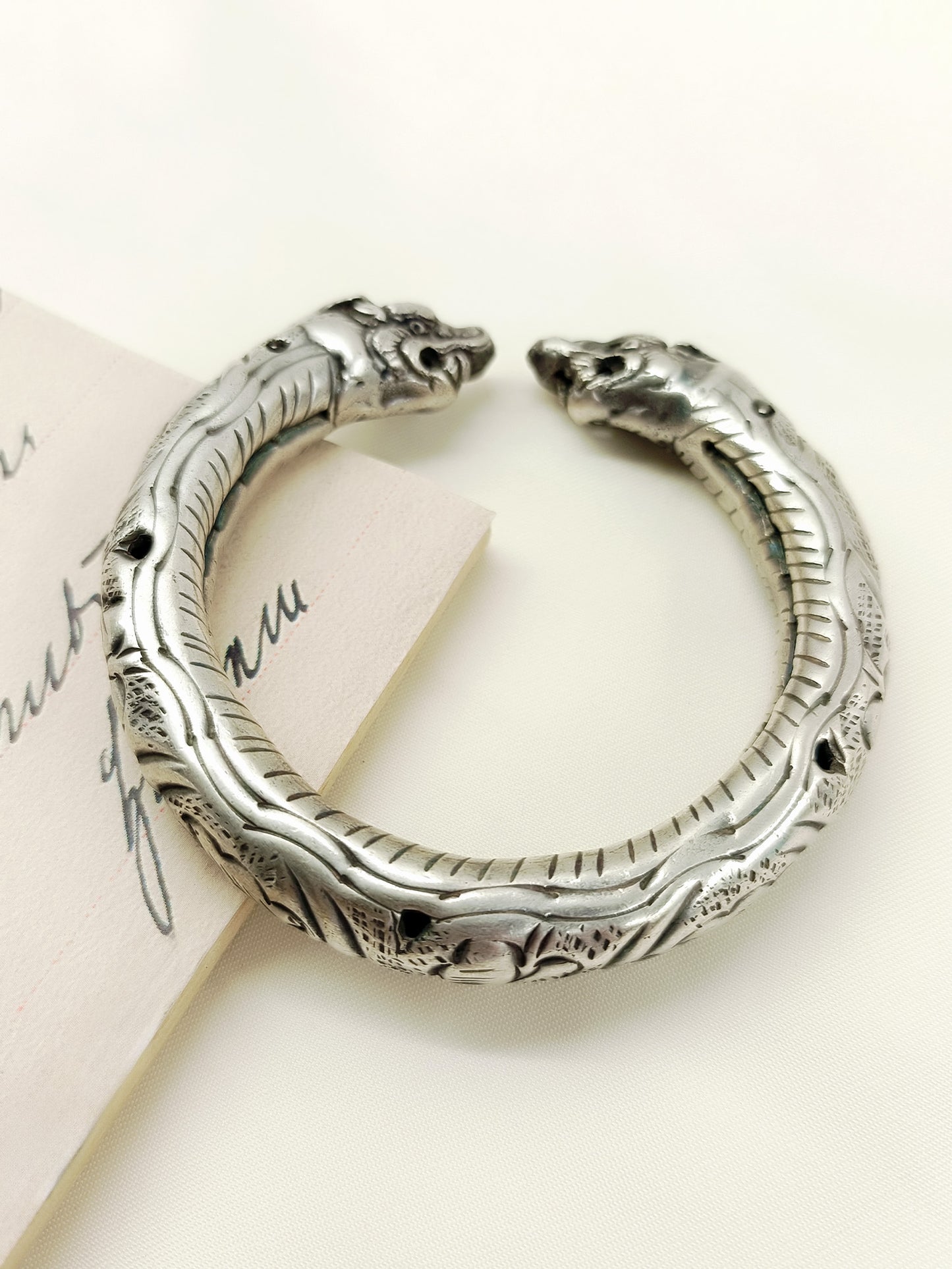 Anvit Oxidized Men's Tribal Bracelet
