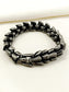Daivey Black Men's Dragon Scale Bracelet