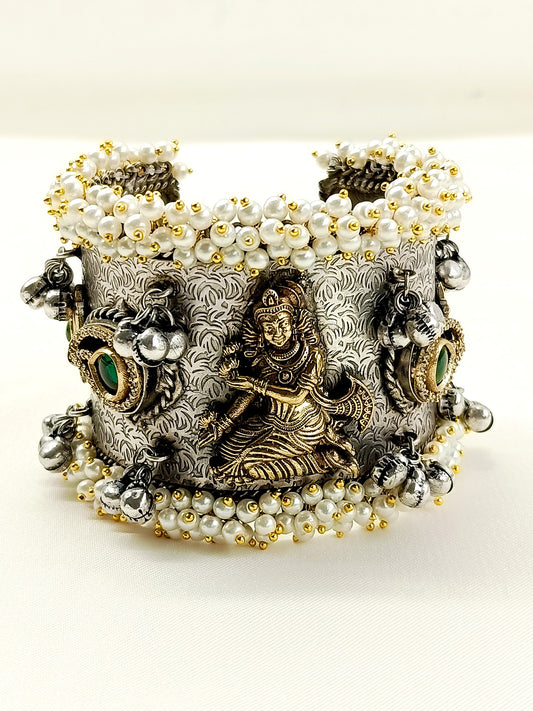 Adra Green Oxidized Bracelet