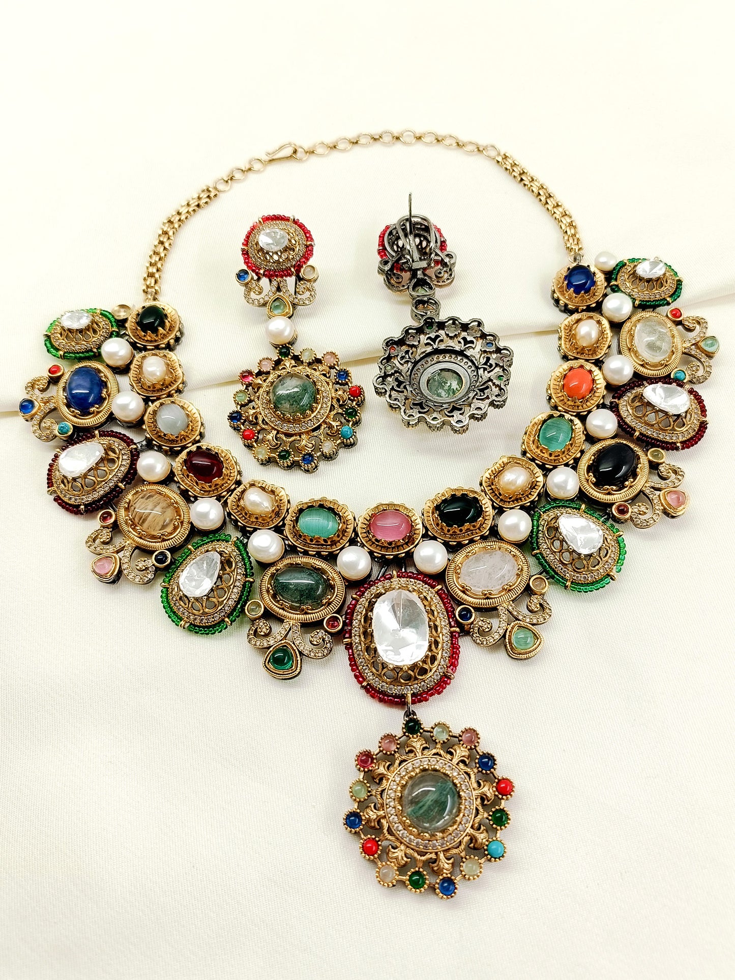 Lajwany Multi Colour Boutique Necklace Set
