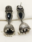 Sastra Black Oxidized Jhumki
