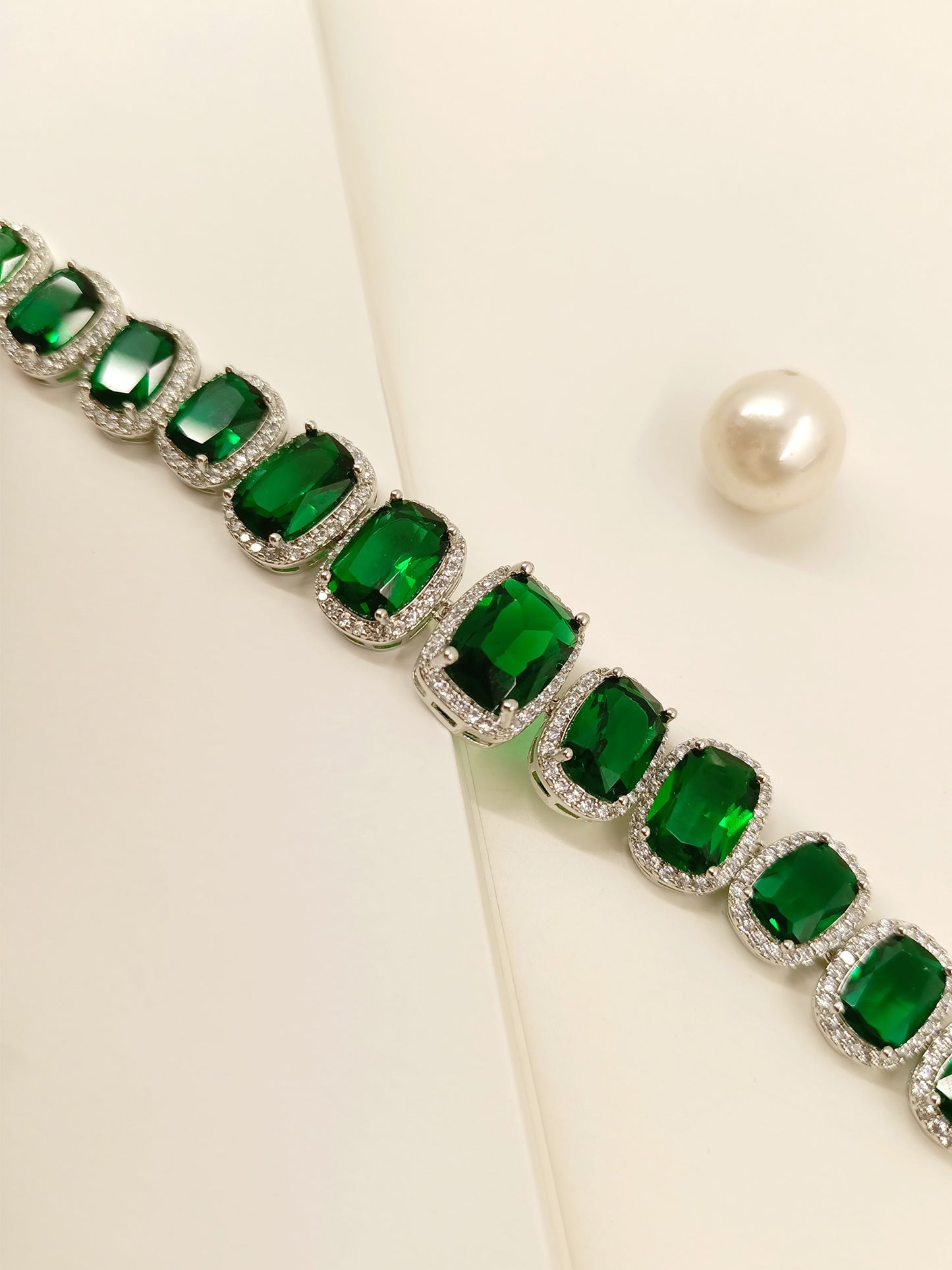 Sameera Green American Diamond Bracelet