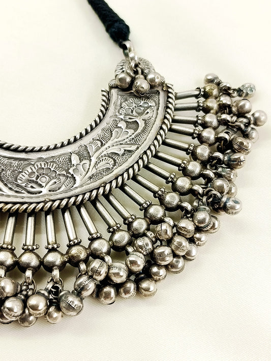 Rajkumari Plain Oxidized Neckpiece