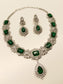 Adrienne Green American Diamond Necklace Set