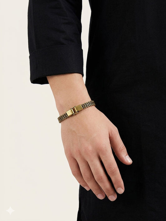 Zehaan Golden Men's Bracelet