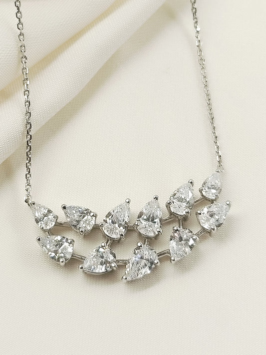 Amita 92.5 Silver Swarovski Stone Pendal