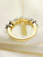 Sirisha 92.5 Silver Swarovski Stone Finger Ring