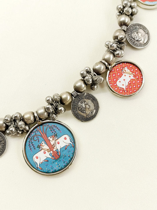Addison Multi Colour Oxidized Neckpiece