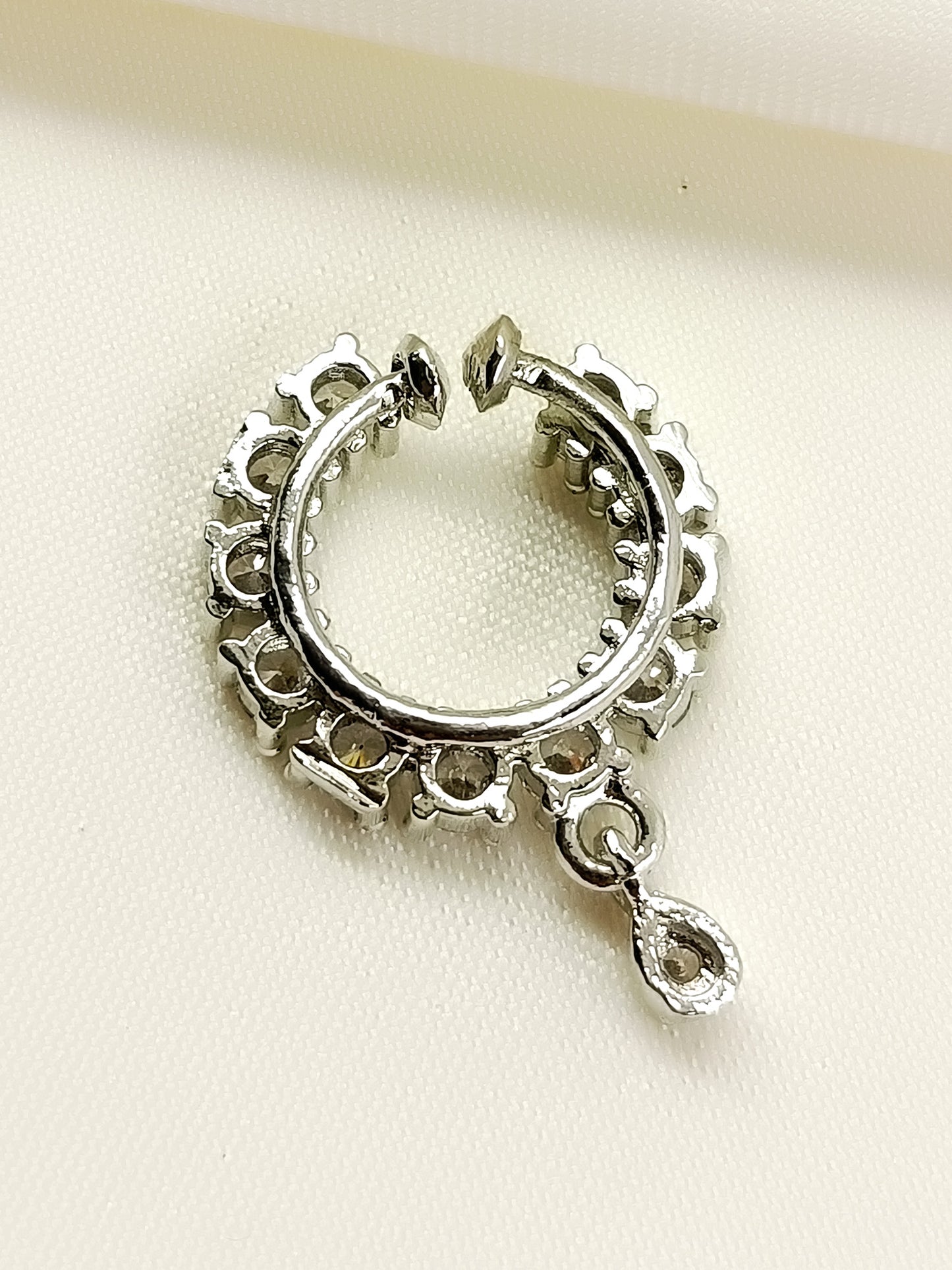 Aviana White American Diamond Nath