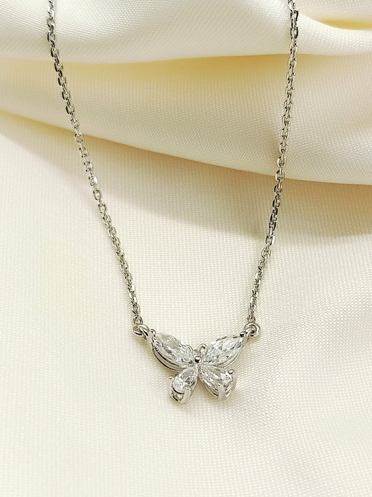 Takshvi 92.5 Silver Swarovski Stone Pendal