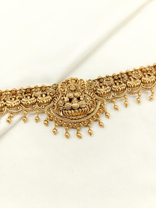 Vaidehi Plain Antique Waist Belt/kamar Bandh