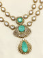Mahir Mint Green Groom Victorian Neckpiece