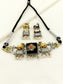 Jharna Black Oxidized Pichwai Nandi Choker Set