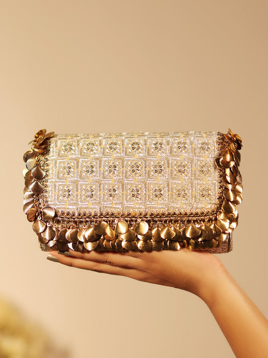 Sajani Golden Evening Clutch