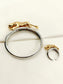 Akshat Silver Men's Bracelet Ring Combo