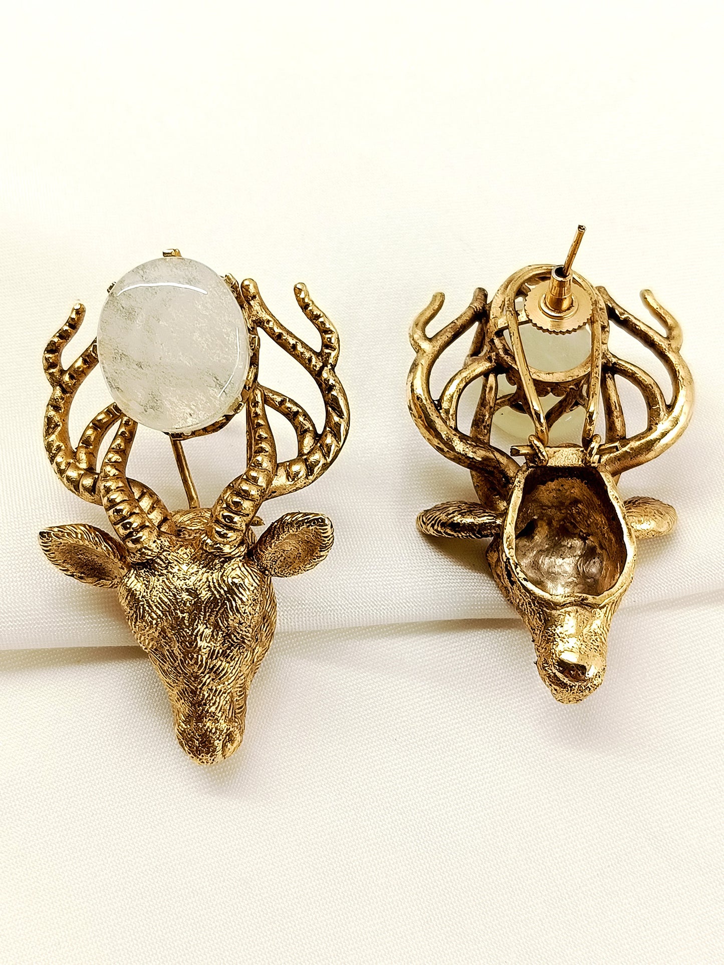 Urjit White Men's Earring
