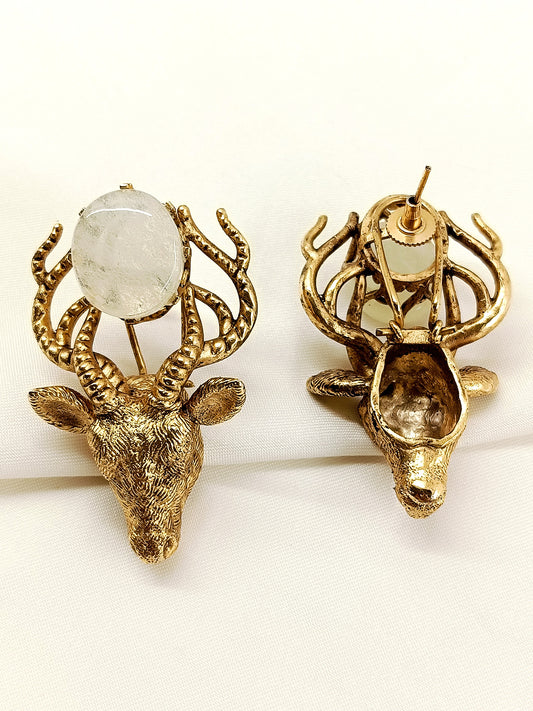 Urjit White Men's Earring