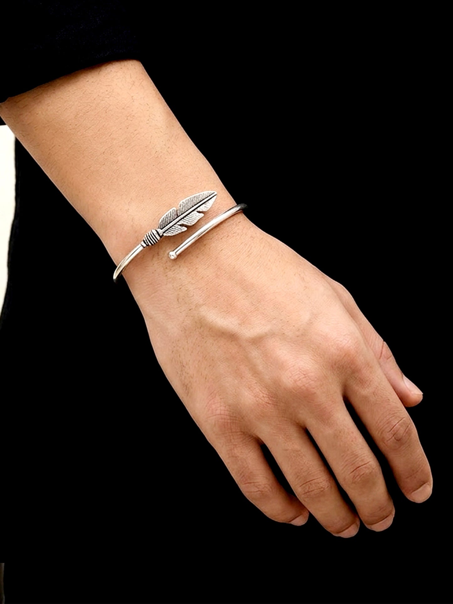 Nitesh Silver Men's Bracelet