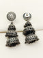 Punarvi Plain Oxidized Jhumki