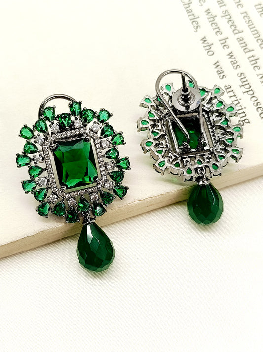 Sashwin Green Victorian Earrings