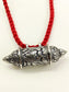 Runal Maroon Oxidized Tabiz Men's Neckpiece